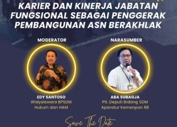 Webinar BPSDM Hukum dan HAM Bahas Karier dan Kinerja Jabatan Fungsional untuk ASN Berakhlak