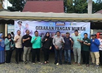 DKUMPP dan DKPP Gelar Gerakan Pangan Murah di Sambung Makmur