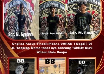 Polisi Berhasil Ungkap Pelaku Begal Di Kecamatan Martapura
