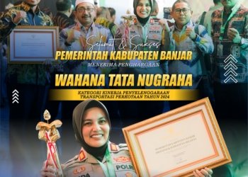 Kasat Lantas Polres Banjar Hadiri Penyerahan Penghargaan Wahana Tata Nugraha 2024