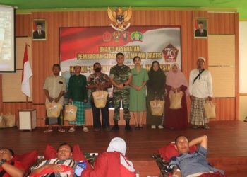 Kodim 1006/Banjar Menggelar Bakti Kesehatan HUT TNI KE -79