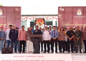 Deklarasi Damai Pilkada 2024, KPU Banjarbaru Tekankan Kampanye Dengan Aman Dan Sejahtera