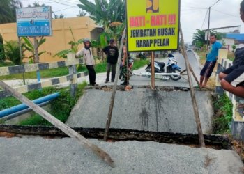 Jembatan Ambruk, Akses Jalan Utama Umbut-Umbut Menuju Air Joman Terputus