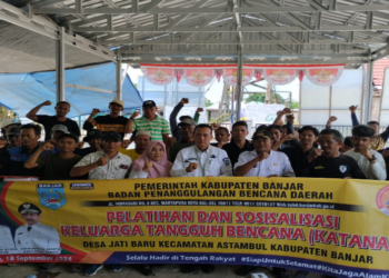 Tim KATANA Desa Jati Baru Dilatih Terkait Kebencanaan