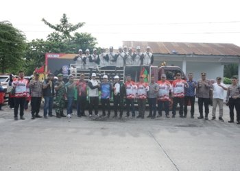 Asisten Perekonomian dan Pembangunan Sambut Kirab Api PON XXI Aceh-Sumut 