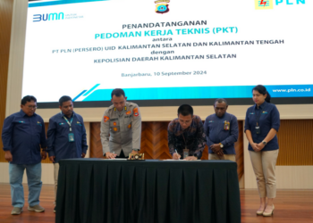 PLN UID Kalselteng dan Polda Kalsel Resmi Perkuat Pengamanan Kelistrikan Melalui Penandatanganan PKT