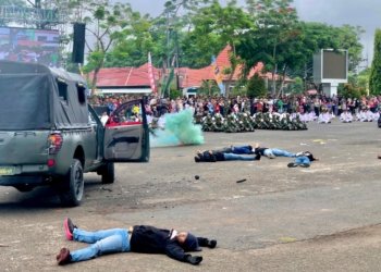 Atraksi Spektakuler Hiasi HUT TNI ke-79 di Kota Banjarbaru