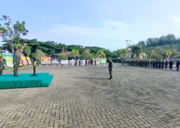 Peringati HUT TNI ke-79, Kodim 1022 Gelar Upacara Di Makodim
