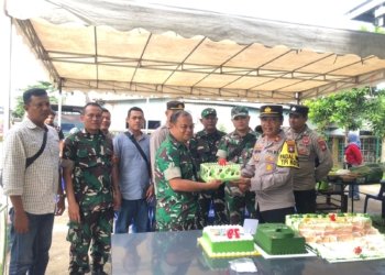 Kapolsek Tanjungpinang Kota Rayakan HUT TNI ke-79