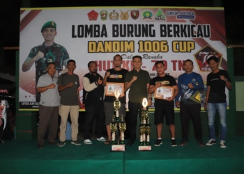Lomba Burung Kicau Dandim 1006 Cup Dalam Rangka Hut TNI Ke -79