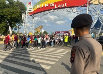Polres Kotabaru Berhasil Kawal Fun Walk  KPU 2024