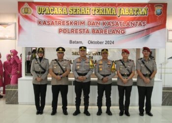 Kapolresta Barelang Pimpin Sertijab Kasat Reskrim dan Kasat Lantas