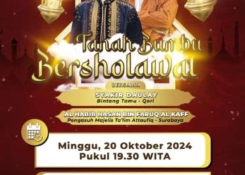 KPU Gelar Tanah Bumbu Bersholawat, Sesuai Motto Tanah Bumbu, Bumi Bersujud
