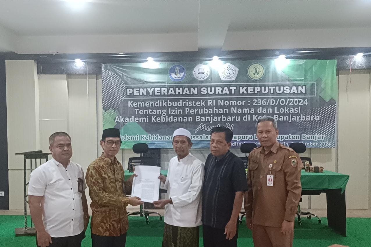 Perpindahan Akademi Kebidanan Banjarbaru Ke Akademi Kebidanan Darussalam Martapura