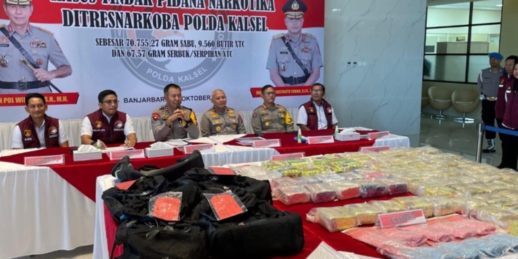 Polda Kalsel Telusuri Aset Jaringan Fredy Pratama Lewat Penyelundup 70 Kilogram Sabu