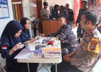 Dalam HUT ke- 73 Humas Polri, Polres Kotabaru Gelar Donor Darah