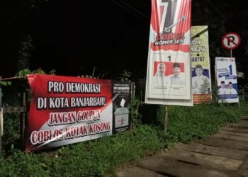 Kampanye Kotak Kosong di Banjarbaru Makin Masif