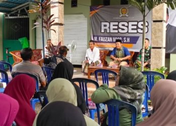 Warga Mentaos Sampaikan Aspirasi ke Fauzan Noor Soal Drainase