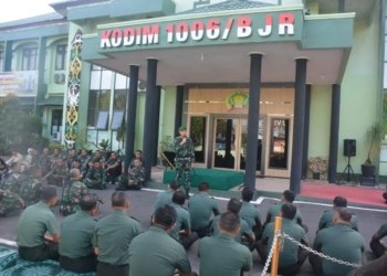 Dandim 1006/Banjar Ingatkan Prajurit Bahaya dan Dampak Judi Online