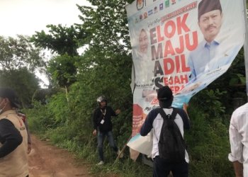 Masa Tenang, Tim Terpadu Bersihkan APK dan APS di Kota Banjarbaru