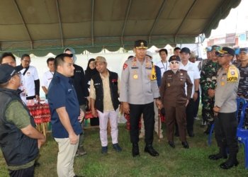 Forkopimda Kalsel Monitoring TPS 22 di Kelurahan Gambut, Kabupaten Banjar