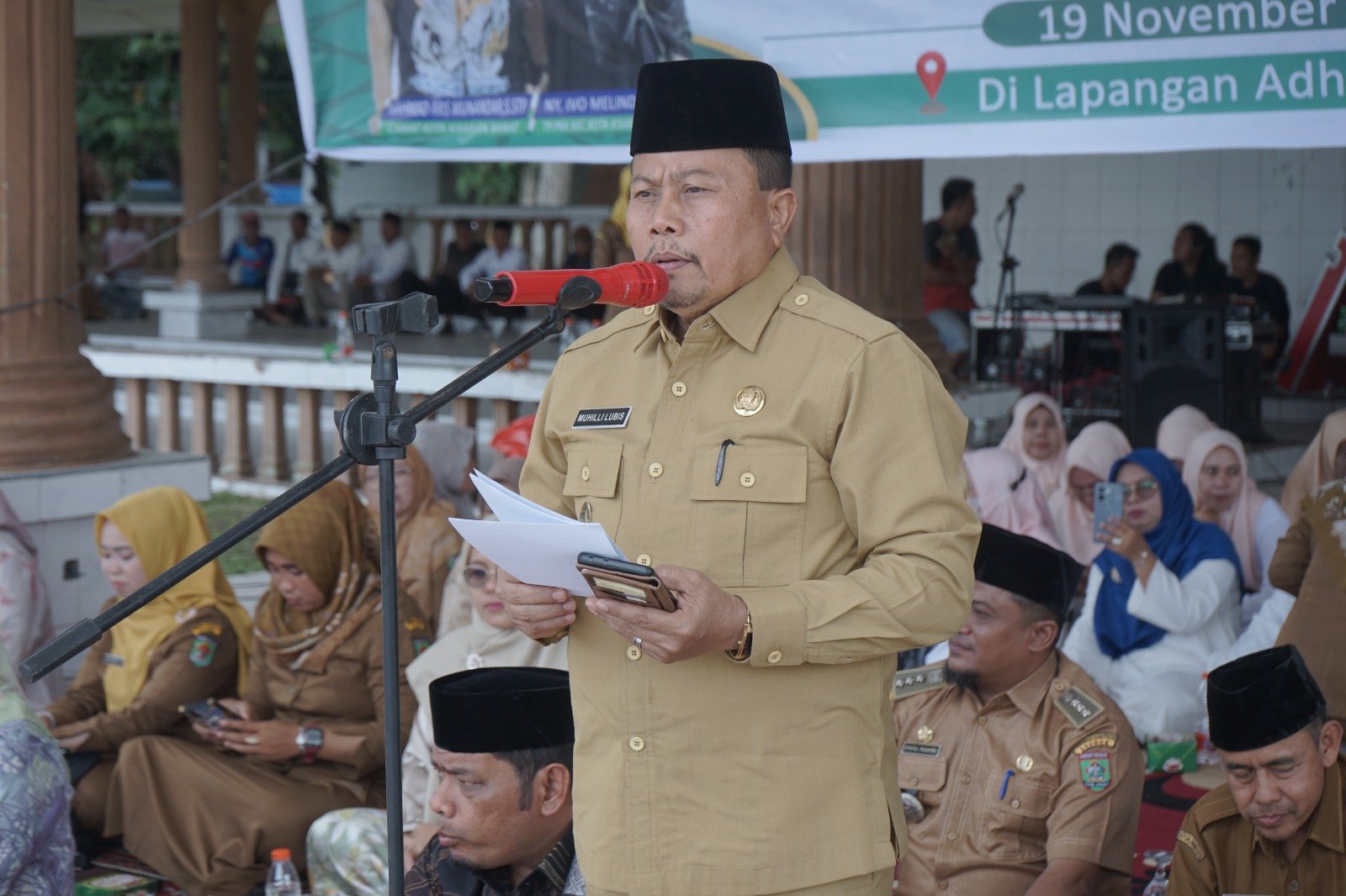 Asisten Administrasi Umum Ikuti Pengajian Akbar Kecamatan Kota Kisaran Timur dan Barat