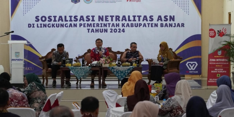 BKPSDM Kabupaten Banjar Lakukan Sosialisasi Netralitas ASN