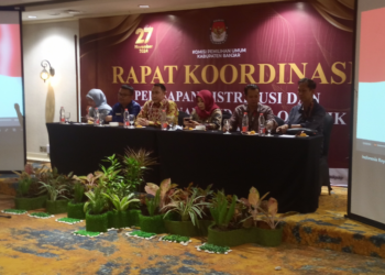 KPU Kabupaten Banjar Gelar Rakor Distribusi Logistik Pilkada