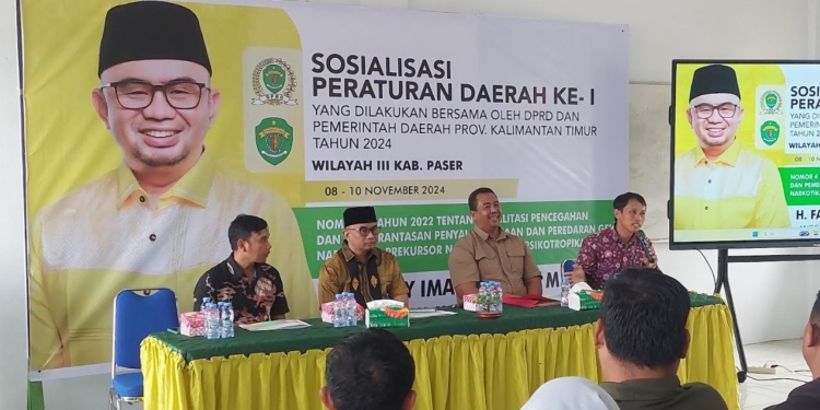 Fadly Imawan Sosialisasikan Perda Narkoba di Kabupaten Paser