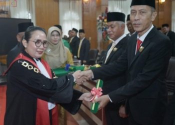 Pjs Bupati Asahan Hadiri Pelantikan Pimpinan DPRD Kabupaten Asahan Masa Jabatan 2024-2029