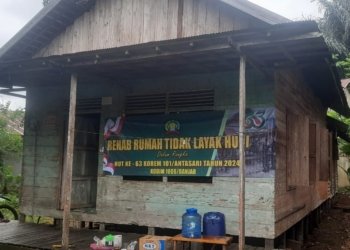 Peringatan HUT Ke-63 Korem 101/Antasari, Kodim Banjar Rehab RTLH Milik Warga Tak Mampu