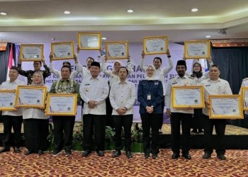 Penganugerahan Predikat Kepatuhan Penyelanggaraan Pelayanan Publik, Pemprov Kalsel Jadi 10 Terbaik Nasional