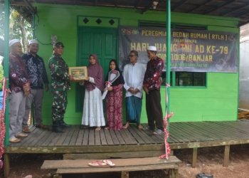 Rumah Rahmah Yang Direhab Oleh TNI Kodim1006/ Banjar Sudah Selesi