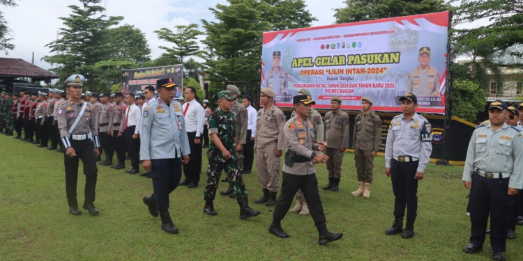 Polres Banjar Gelar Apel Operasi Lilin Intan 2024