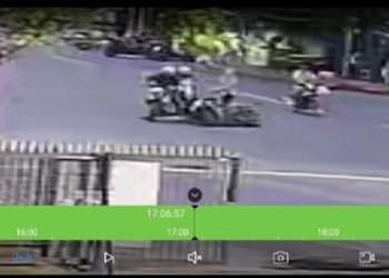 Kronologis Laka Lantas Depan Kantor Disporabudpar Banjarbaru