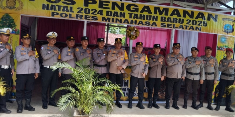 Polda Sulut Tinjau Pos Pengaman Nataru