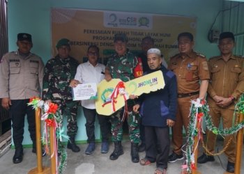 Kodim 1022 Tanbu Bersama PT Jhonlin, Resmikan Bantuan Rumah Layak Huni Untuk Warga
