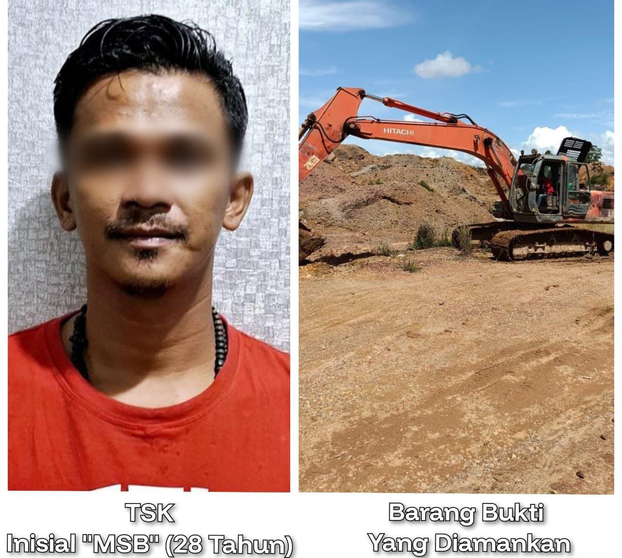 Polres Banjarbaru Berhasil Ungkap Tindak Pidana Tambang Ilegal Galian C di Bukit Lentera