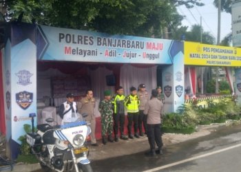 Perayaan Natal 2024 Selesai, Kodim dan Polres Banjarbaru Terus Perketat Pengamanan Tahun Baru