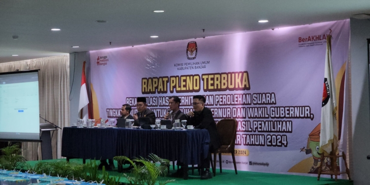 KPU Kabupaten Banjar Gelar Rapat Pleno Terbuka