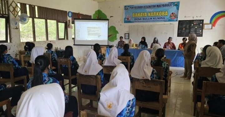 PT. PTK Kolaborasi dan Pemdes Buluh Kuning Ingatkan Jauhi Narkoba