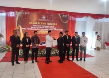 KPU Tanah Bumbu Gelar Rapat Pleno Penetapan Calon Bupati dan Wakil Bupati Terpilih pada Pemilukada 2024