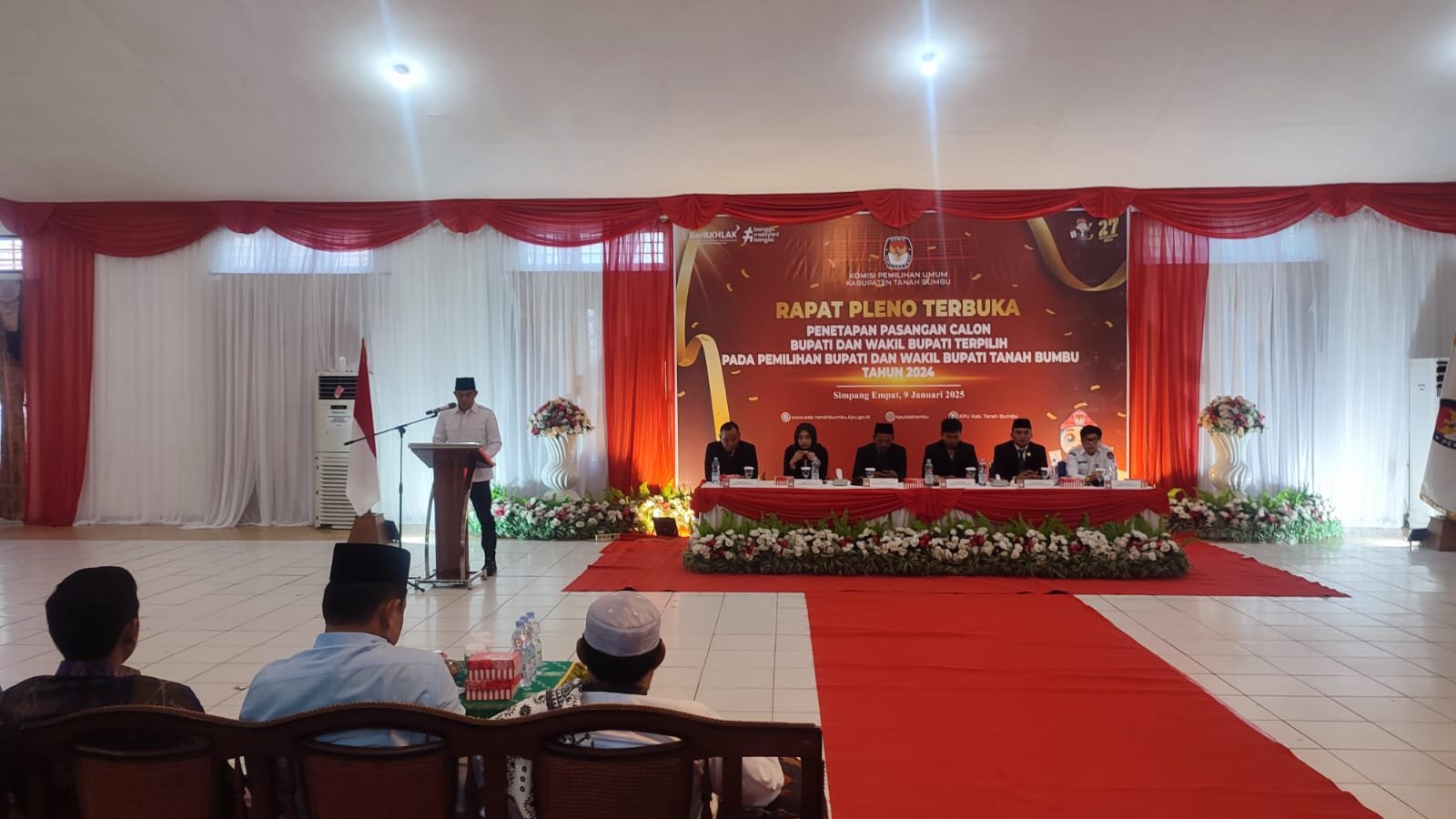 Resmi di Tetapkan KPU sebagai Pasangan Calon Bupati Tanah Bumbu Terpilih, ini Pesan Andi Rudi Latif