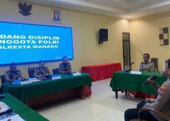 Propam Polresta Manado Sidang Disiplin Anggota