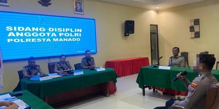 Propam Polresta Manado Sidang Disiplin Anggota