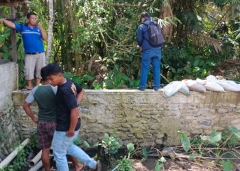 Dugaan Korupsi Dana Desa, Inspektorat Tapteng Periksa Proyek Pembangunan Tembok Penahan Aliran Sungai