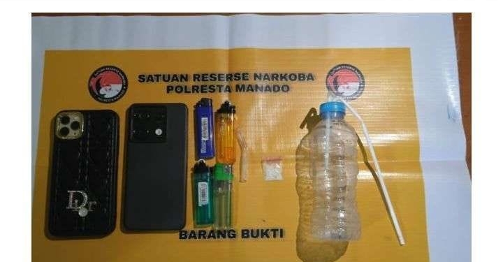 Polresta Manado Tangkap 2 Pengedar Narkoba