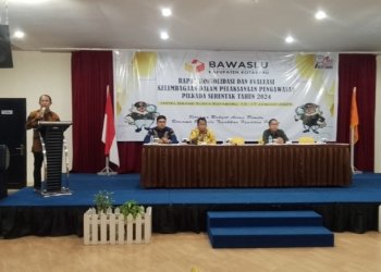 Bawaslu Kotabaru Rapat Konsolidasi dan Evaluasi Pasca Pilkada 2024