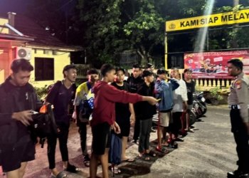 Balap Liar di Kawasan Perkantoran Gubernur Kalsel, 9 Motor Disita