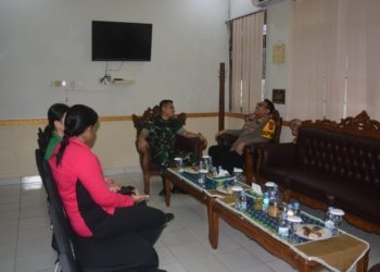 Silaturahmi Kapolres Banjarbaru AKBP Pius X Febry Aceng Loda ke Kodim 1006/Banjar